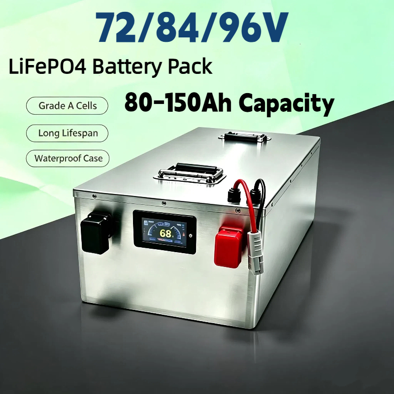 Lifepo4 72V 100Ah Battery Pack Ev - BMS'li LIFEPO4 Batarya Paketi 72V 84V