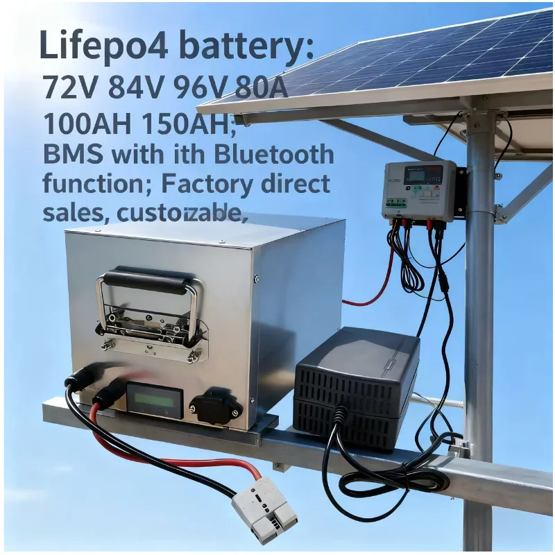 Lifepo4 72V 100Ah Battery Pack Ev - BMS'li LIFEPO4 Pil Paketi 72V 84V
