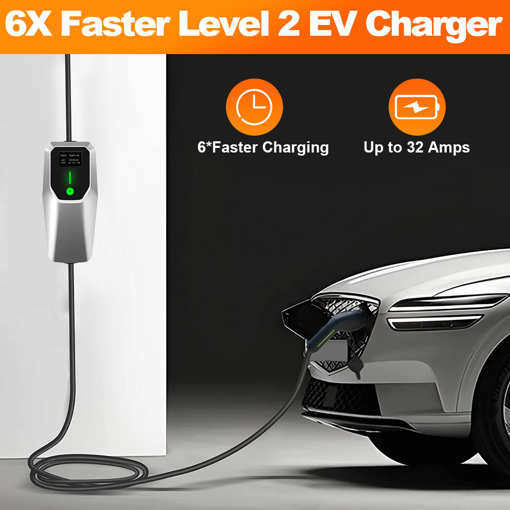 J1772 Evse 32A Level 2 Charger - Junsun 32A Seviye 1&2 EV Şarj