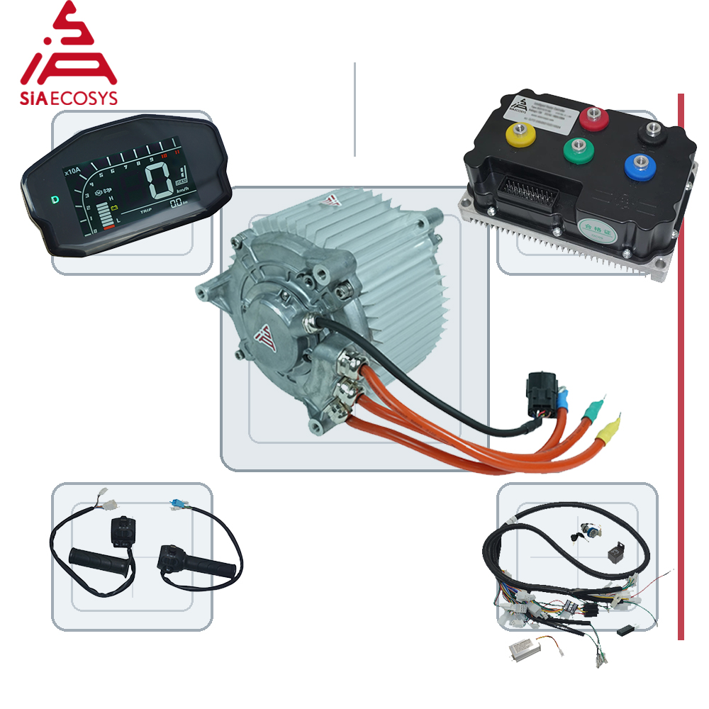 Mid Drive Motor Kit 72V 5000W - SiAECOSYS SIASZD142A-67 Orta Motor Kiti 5000W