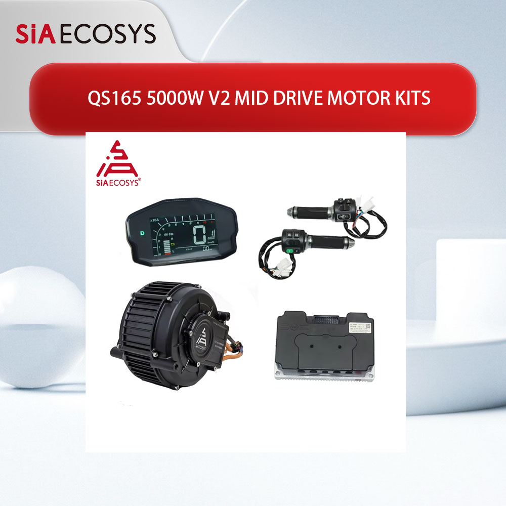 QSMOTOR QS165 V2 5000W 72V 35H - Mid Drive Motor Kit 72V 5000W incelemesi ve fiyatı