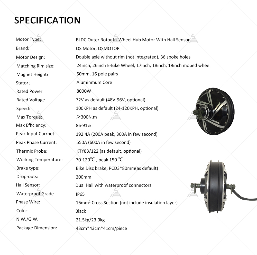 QS Motor 273 8000W V3 72V 120k - Qs Motor 273 8000W Hub Motor incelemesi ve fiyatı