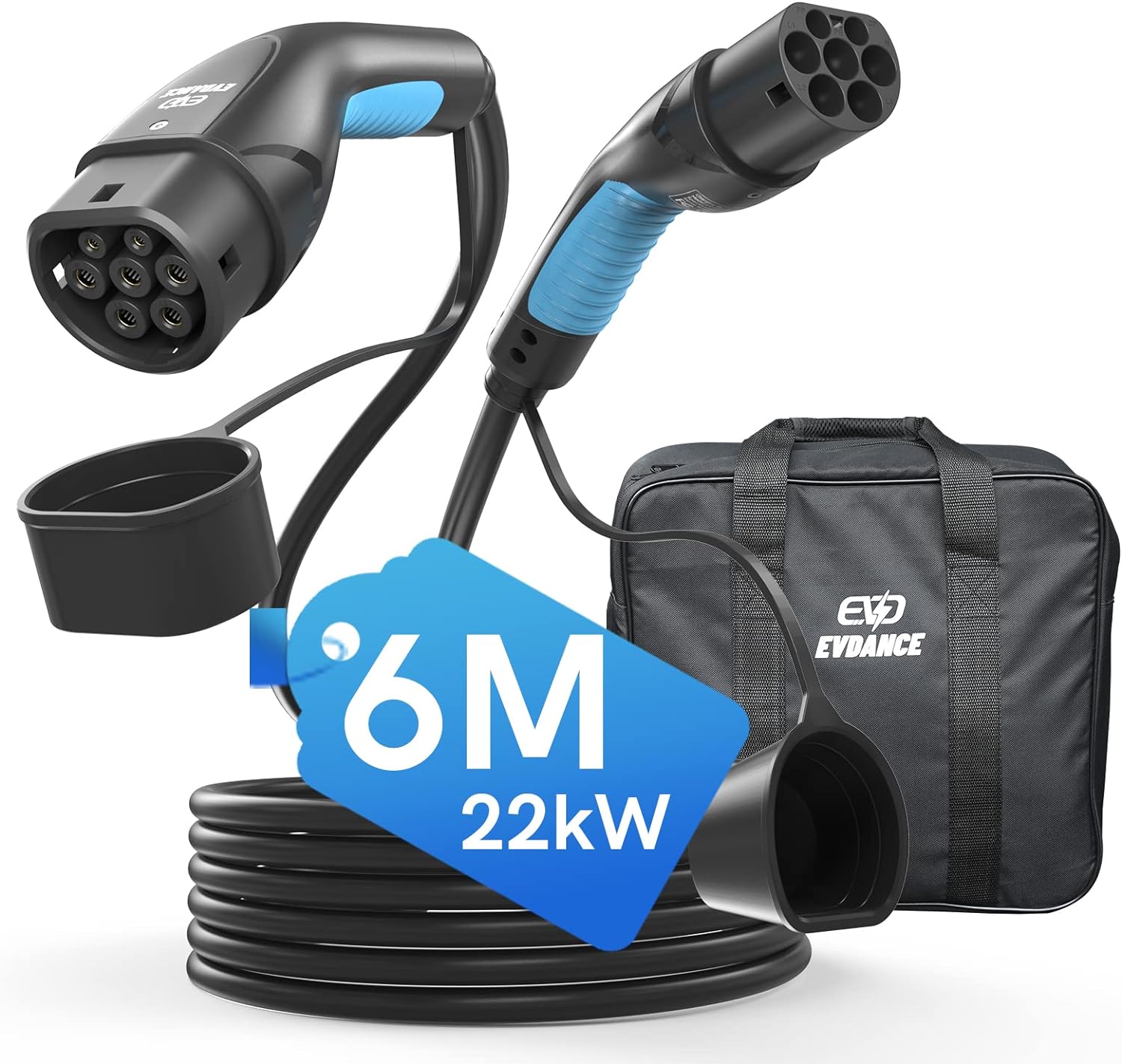 EVDANCE 6/8/10 Metre EV Şarj K - Ev Charger Type 2 22Kw 32A 3 Phase incelemesi ve fiyatı