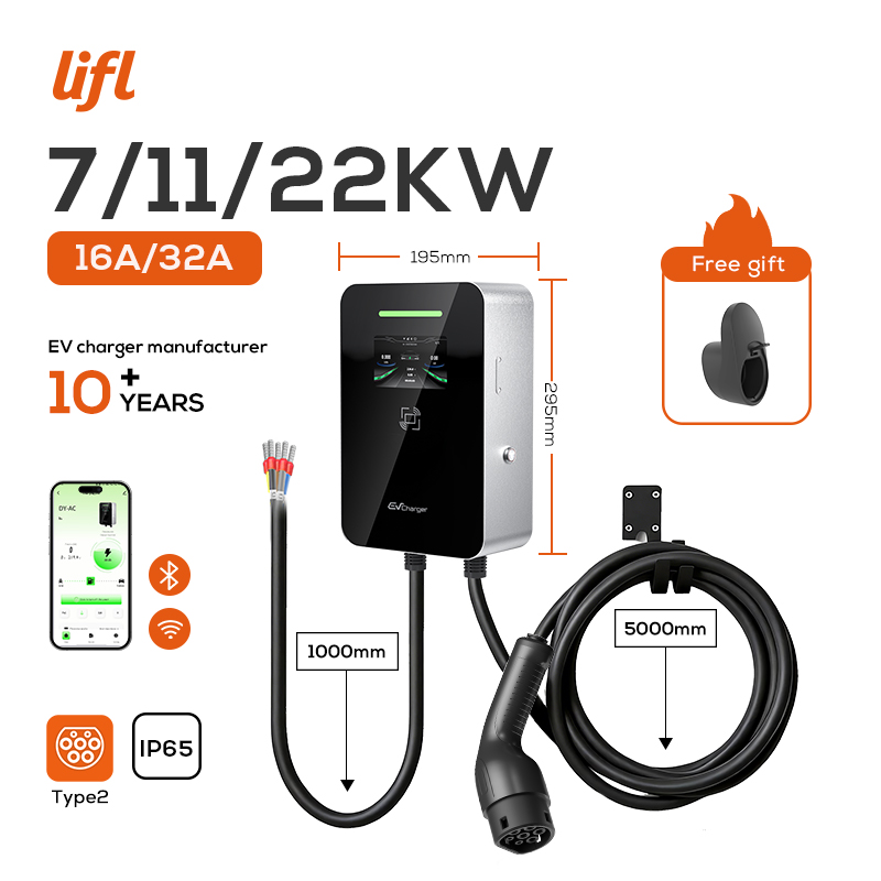 Lifl 7KW 11KW 22KW 3 Fazlı Wal - Ev Charger Type 2 22Kw 32A 3 Phase incelemesi ve fiyatı